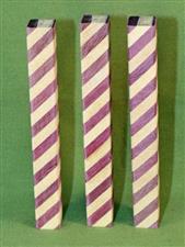 Blank #372 - Purpleheart & Yellowheart Segmented Pen Turning Blanks, Set of 3 ~ 3/4" x 3/4" x 6 1/2" ~ $14.99